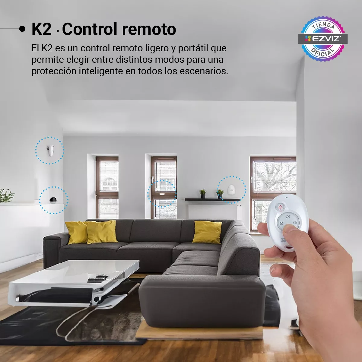 Imagen 5 de 7 de Kit Alarma Inalambrica Ezviz WIFI Central, Sensores, Control remoto